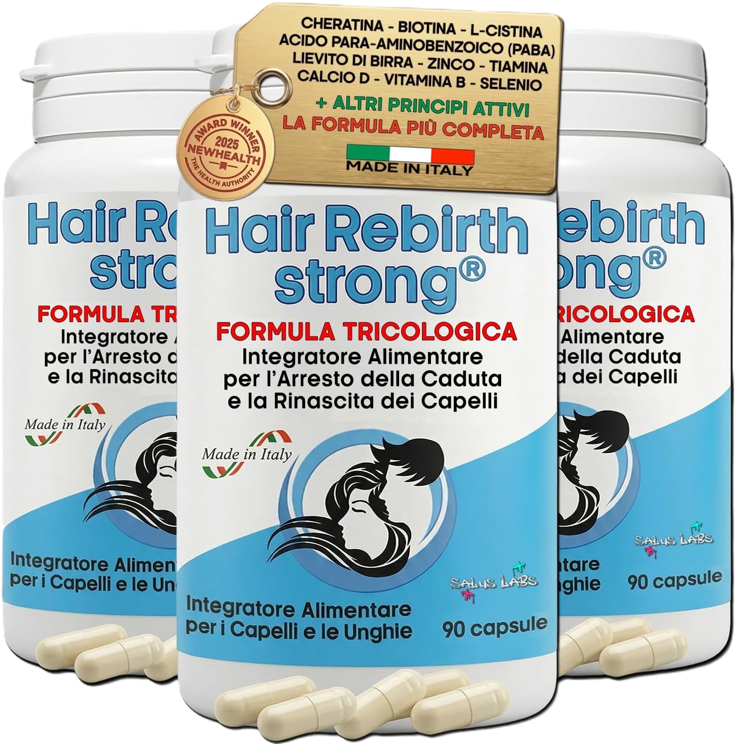 HairRebirth Strong Triplo Flacone