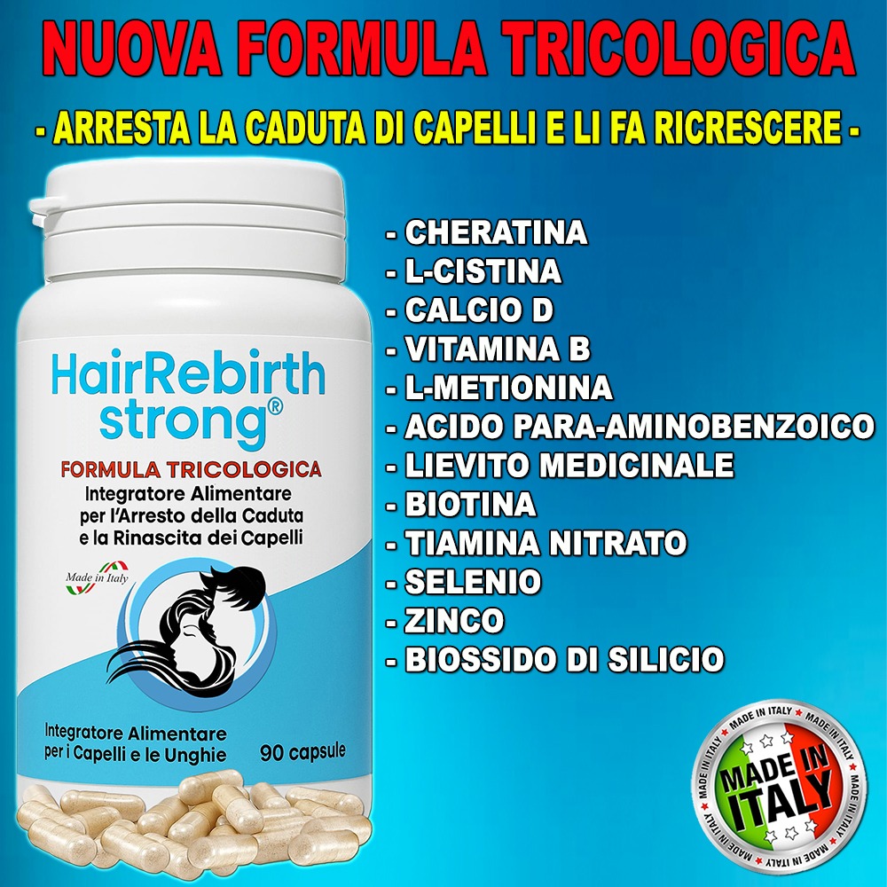 HairRebirth Strong Doppio Flacone Offerta Bonus (180 Capsule) – Salus Labs - immagine 3