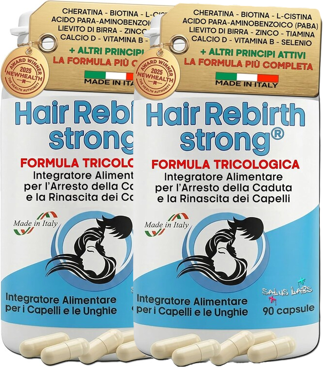 HairRebirth Strong doppio flacone integratore capelli