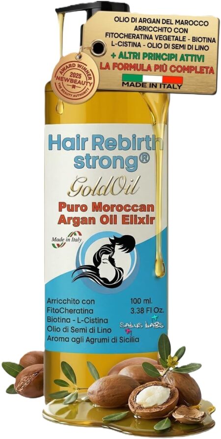 Olio per capelli GOLD OIL by Hair Rebirth argan puro